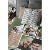Ich liebe dich immer und ewig Moderne 6-Foto-Colla Fleecedecke