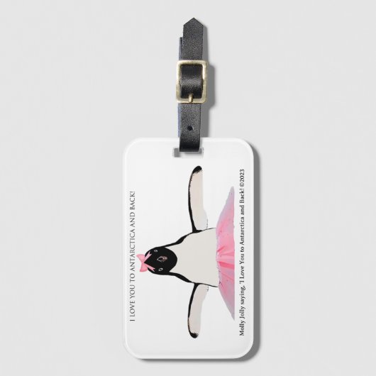 Ich Liebe dich in die Antarktis und zurück! Gepäckanhänger (Vorderseite Vertikal)