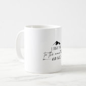 Ich Liebe dich in die Berge und zurück Kaffeetasse (Vorderseite Links)