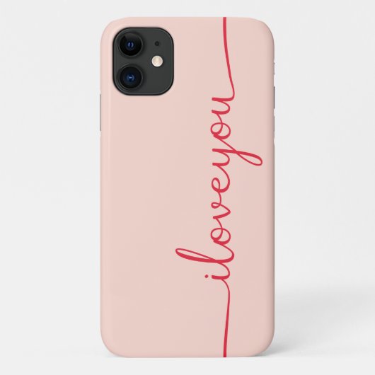 Ich Liebe dich in Rot Case-Mate iPhone Hülle (Rückseite)