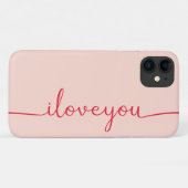 Ich Liebe dich in Rot Case-Mate iPhone Hülle (Rückseite (Horizontal))