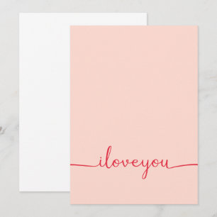 Ich Liebe dich in Rot Einladung