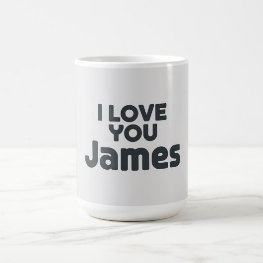 Ich liebe dich James Kaffeetasse (Mittel)