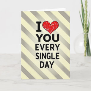 Ich liebe dich jeden Tag Karte