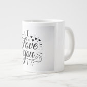 ich liebe dich Jumbo-Tasse (Vorderseite Rechts)