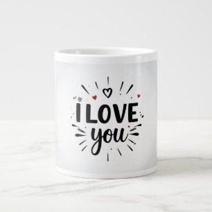 Ich liebe dich Jumbo-Tasse