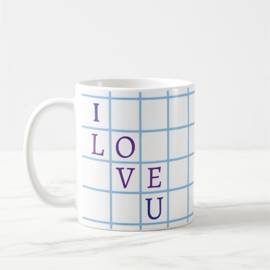"Ich liebe dich" Kaffeetasse (Links)