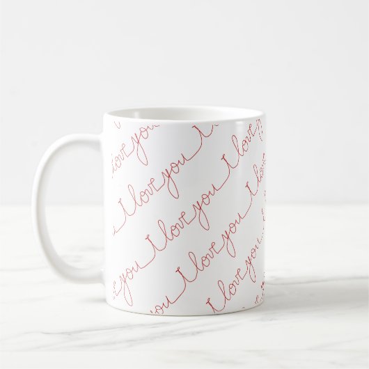Ich Liebe dich Kaffeetasse (Links)