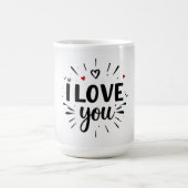 Ich liebe dich kaffeetasse (Mittel)