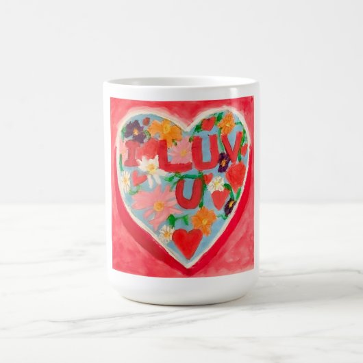 Ich liebe Dich Kaffeetasse (Mittel)