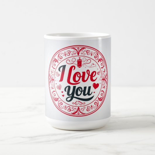 Ich liebe Dich Kaffeetasse (Mittel)