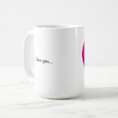 Ich liebe dich kaffeetasse (Vorderseite Links)