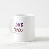 Ich liebe dich kaffeetasse (Vorderseite Links)