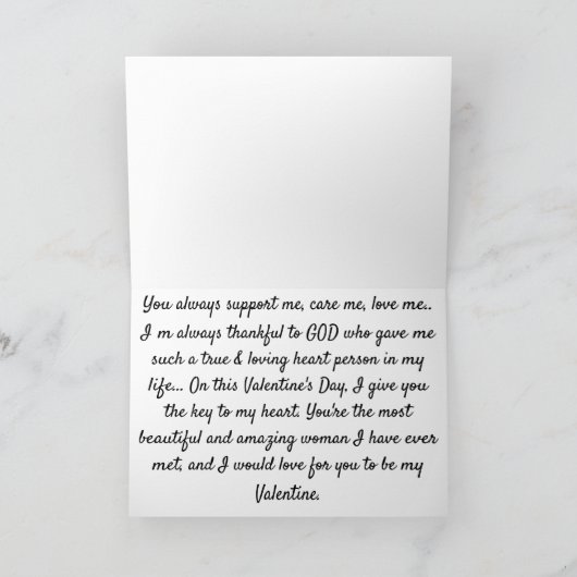 Ich Liebe dich Karte (Innenseite)