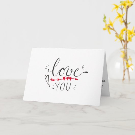 Ich Liebe dich Karte (Gelbe Blume)