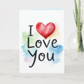 Ich liebe dich Karte (Vorderseite)