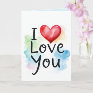 Ich liebe dich Karte