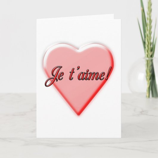 Ich liebe Dich Karte (Vorderseite)
