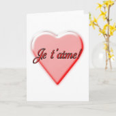 Ich liebe Dich Karte (Gelbe Blume)