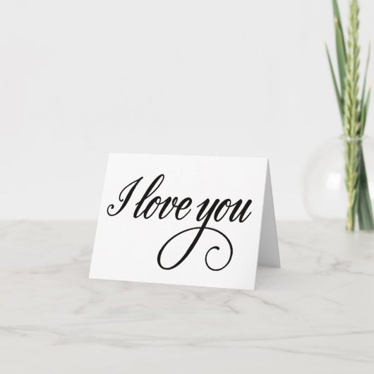 Ich Liebe dich Karte (Vorderseite)