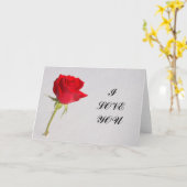 ICH LIEBE DICH KARTE (Gelbe Blume)