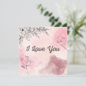 Ich liebe dich Karte (Stehend Vorderseite)