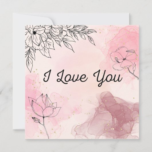 Ich liebe dich Karte (Vorderseite)