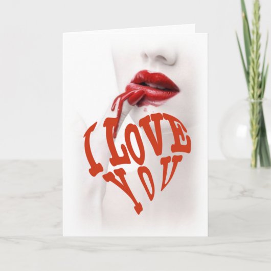 Ich Liebe dich Karte (Vorderseite)