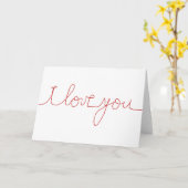 Ich Liebe dich Karte (Gelbe Blume)