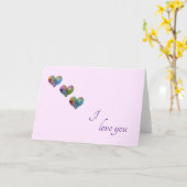 Ich Liebe dich Karte (Gelbe Blume)