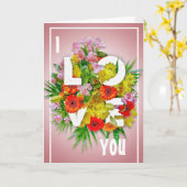 Ich Liebe dich Karte (Gelbe Blume)