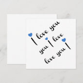 Ich liebe Dich Karte (Vorne/Hinten)