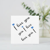 Ich liebe Dich Karte (Stehend Vorderseite)