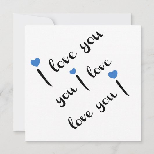 Ich liebe Dich Karte (Vorderseite)