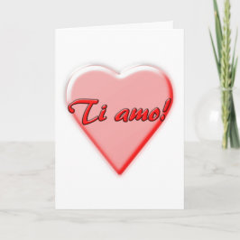 Ich liebe Dich Karte, Italienisch Karte