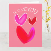 "Ich liebe dich"-Karte. Karte (Gelbe Blume)