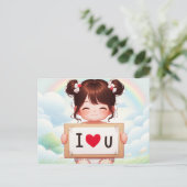 Ich liebe Dich Karten (Stehend Vorderseite)