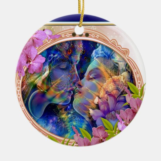 Ich Liebe dich Keramik Ornament (Vorne)