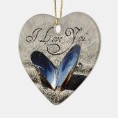 Ich Liebe dich Keramik Ornament (Links)