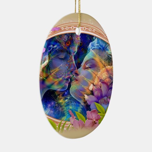 Ich Liebe dich Keramik Ornament (Rechts)