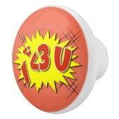 Ich Liebe dich Keramikknauf (Rechts)