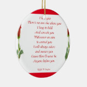 Ich Liebe dich Keramikornament (Rechts)