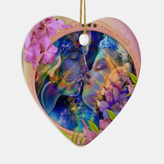 Ich Liebe dich Keramikornament (Rechts)