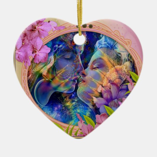 Ich Liebe dich Keramikornament (Vorne)