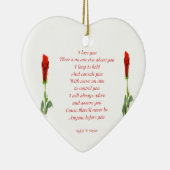 Ich Liebe dich Keramikornament (Rechts)