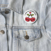 Ich liebe dich Kirsche sehr Button (Beispiel)