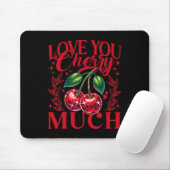 Ich liebe dich Kirsche Viel Erdbeer Herz Disco Ll Mousepad (Mit Mouse)