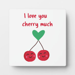 Ich liebe dich Kirsche viel Valentinstag Fotoplatte