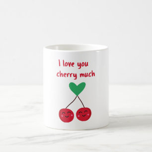 Ich liebe dich Kirsche viel Valentinstag Kaffeetasse