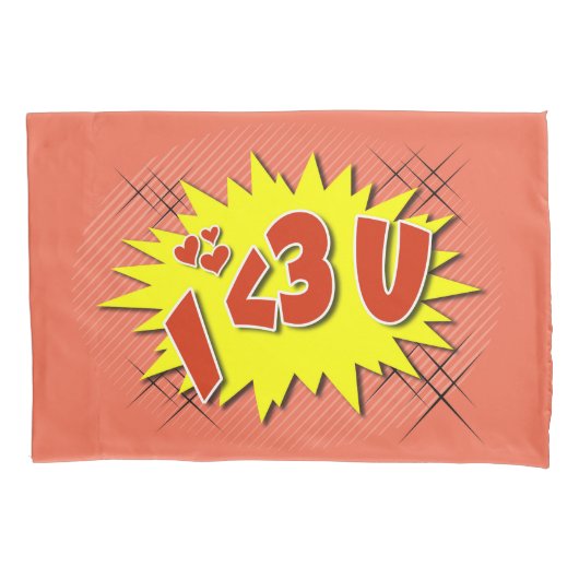 Ich Liebe dich Kissenbezug (Vorderseite)